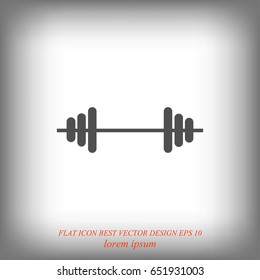 dumbbells icon, vector best flat icon, EPS