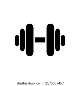 dumbbells icon vector illustration logo template for many purpose. Isolated on white background.