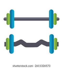 Dumbbells icon vector illustration on white background. Dumbbells icon in trendy design. 