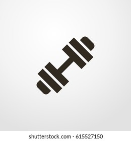 dumbbells icon. vector sign symbol on white background