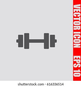 Dumbbells icon,sign,symbol isolated in flat style.Vector illustration.