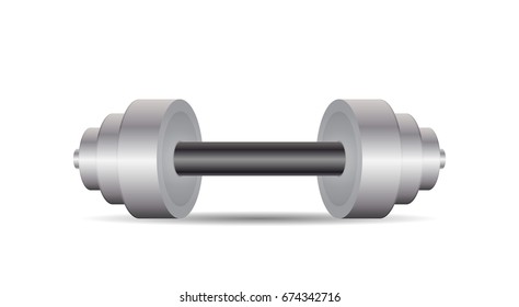 Dumbbells isolated on a white background