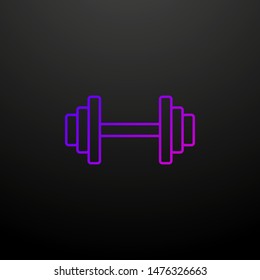 Dumbbells outline nolan icon. Elements of sport set. Simple icon for websites, web design, mobile app, info graphics