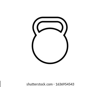 Dumbbells premium line icon. Simple high quality pictogram. Modern outline style icons. Stroke vector illustration on a white background. 