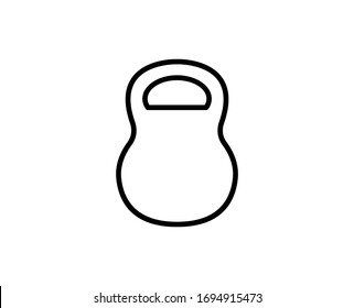 Dumbbells premium line icon. Simple high quality pictogram. Modern outline style icons. Stroke vector illustration on a white background. 