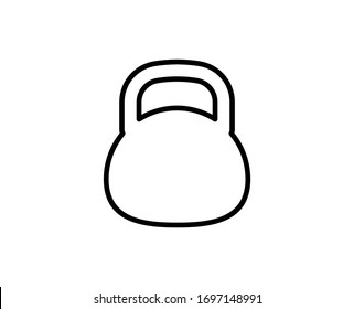 Dumbbells premium line icon. Simple high quality pictogram. Modern outline style icons. Stroke vector illustration on a white background. 