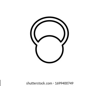 Dumbbells premium line icon. Simple high quality pictogram. Modern outline style icons. Stroke vector illustration on a white background. 