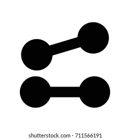 dumbbells rounded silhouettes icon