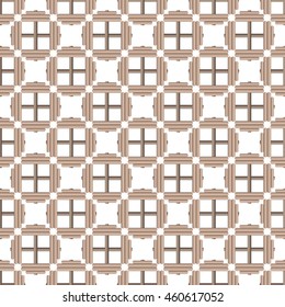 Dumbbells seamless pattern on white background.