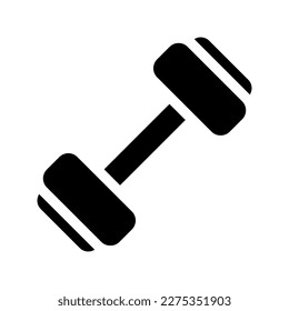 dumbbells solid icon illustration vector graphic