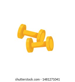 dumbbells for sports vector illustration