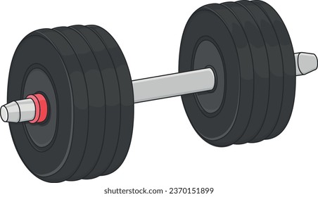 dumbbells for sports without background