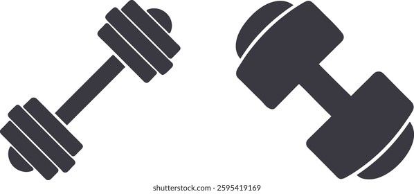 Dumbbells vector art, Dumbbell vector  illustration, Dumbbell for gym icon, Fitness dumbbell vector icons