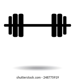 dumbbells - Vector icon
