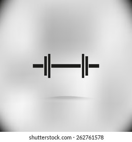 dumbbells - vector icon