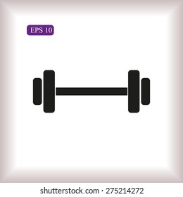 Dumbbells  vector icon