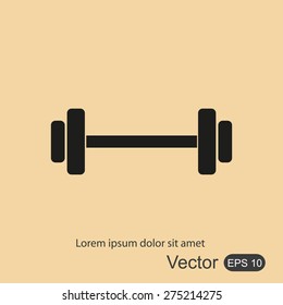 Dumbbells  vector icon