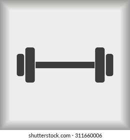 Dumbbells  vector icon