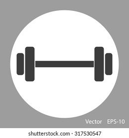 Dumbbells  vector icon