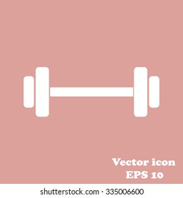 Dumbbells  vector icon