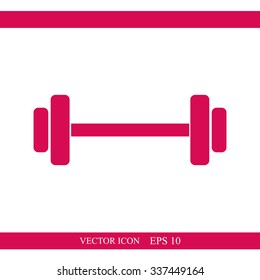 Dumbbells  vector icon