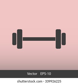 Dumbbells  vector icon