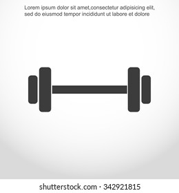 Dumbbells  vector icon