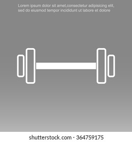 Dumbbells  vector icon