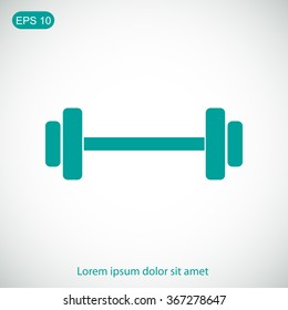 Dumbbells  vector icon