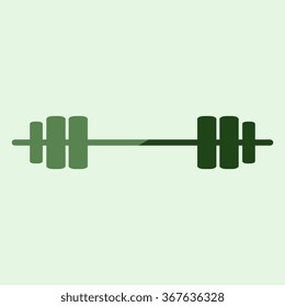 dumbbells. Vector icon 