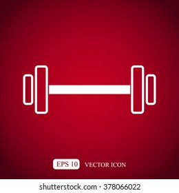 Dumbbells  vector icon