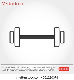 Dumbbells  vector icon