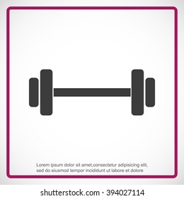 Dumbbells  vector icon