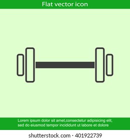 Dumbbells  vector icon