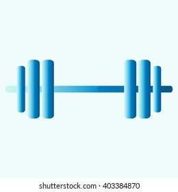 dumbbells. Vector icon 
