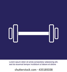 Dumbbells  vector icon
