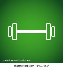 Dumbbells  vector icon
