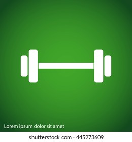 Dumbbells  vector icon
