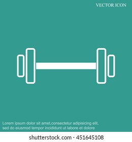 Dumbbells  vector icon
