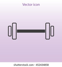 Dumbbells  vector icon
