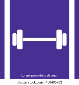 Dumbbells  vector icon