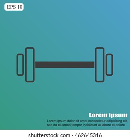 Dumbbells  vector icon