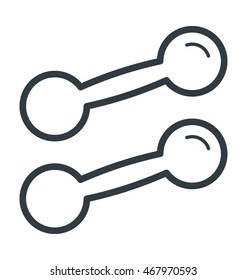 Dumbbells Vector Icon