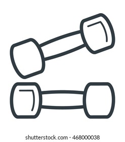 Dumbbells Vector Icon