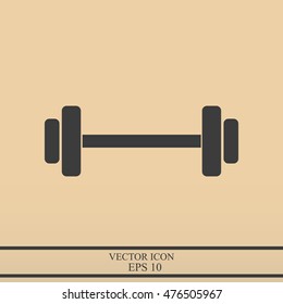 Dumbbells  vector icon