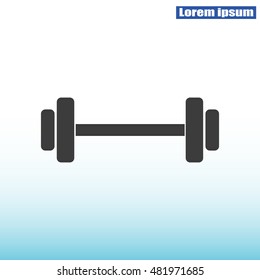 Dumbbells  vector icon