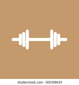 dumbbells - vector icon