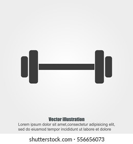 Dumbbells  vector icon