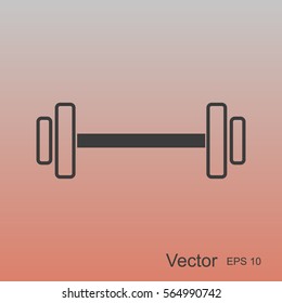Dumbbells  vector icon