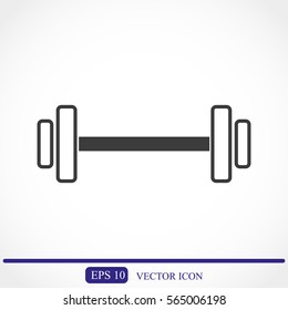 Dumbbells  vector icon